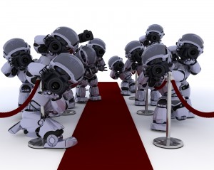 Robot Paparazzi at the red carpet